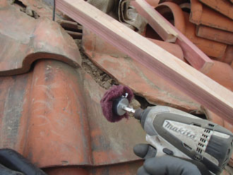 電動機具によるケレン